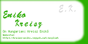 eniko kreisz business card