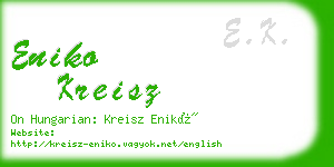 eniko kreisz business card